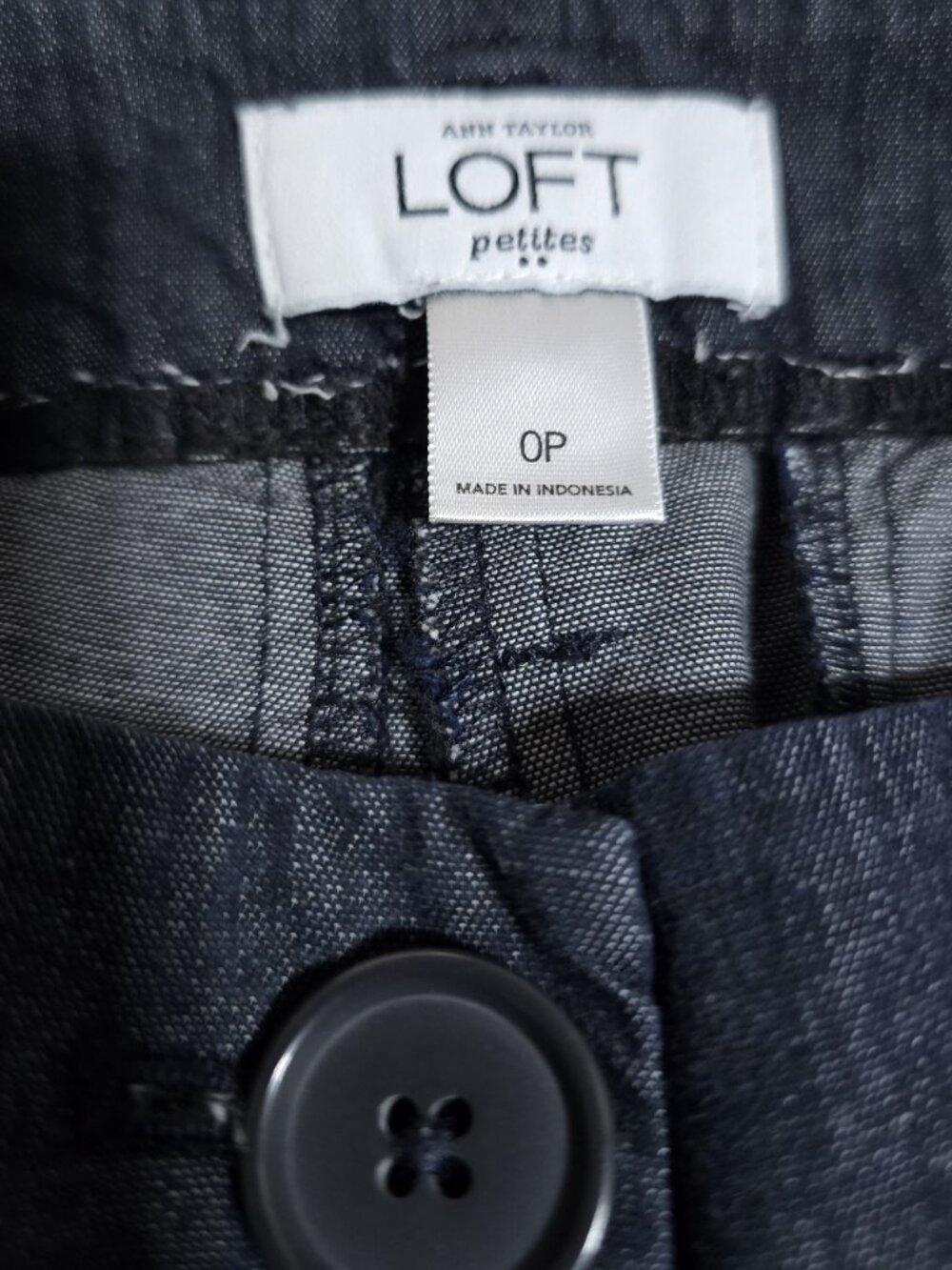 Ann Taylor Loft Dress Pants Navy Blue Size 0P - Picture 4 of 4